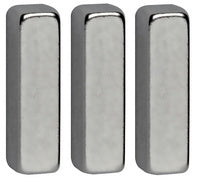 MAUL neodymium staafmagneten, (B)4 x (D)15 x (H)4 mm, nikkel