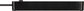 brennenstuhl contactdoosstrip Ecolor, 6-voudig, zwart