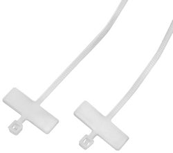 LogiLink kabelbinder met etiketveld, nylon, wit