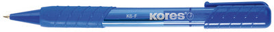 Kores intrekbare biros K-PEN K6, blauw, M