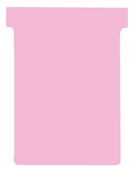 Nobo T-planbordkaarten index 3, ft 120 x 92 mm, roze