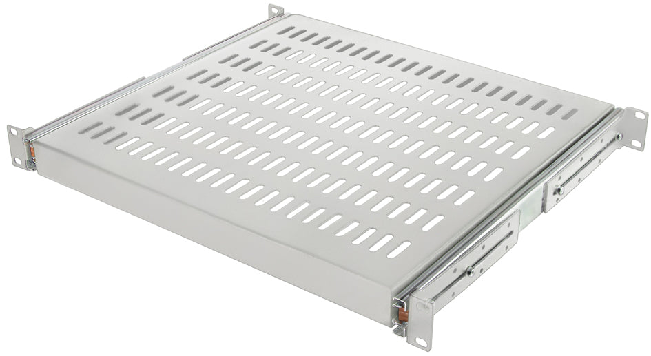 LogiLink 19 rek, 1 HE, uitschuifbaar, (D)600 mm, zwart