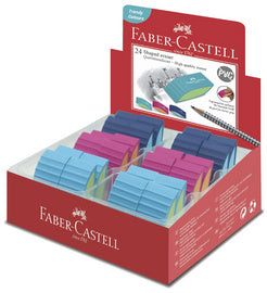 FABER-CASTELL plastic gum BICOLOR, assorti