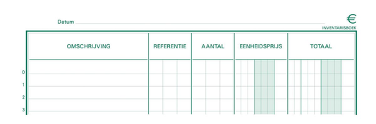 Exacompta inventaris, ft 32 x 19,5 cm, Nederlandstalig