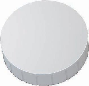 Maul magneet MAULsolid, diameter 38 x 15,5 mm, wit, doos met 10 stuks