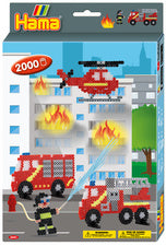 Hama strijkkralen midi brandweer, geschenkverpakking