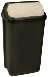 keeeper afvalbak rasmus, 50 liter, zilver