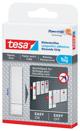 tesa Powerstrips plakstrips voor behang/pleister, transparant