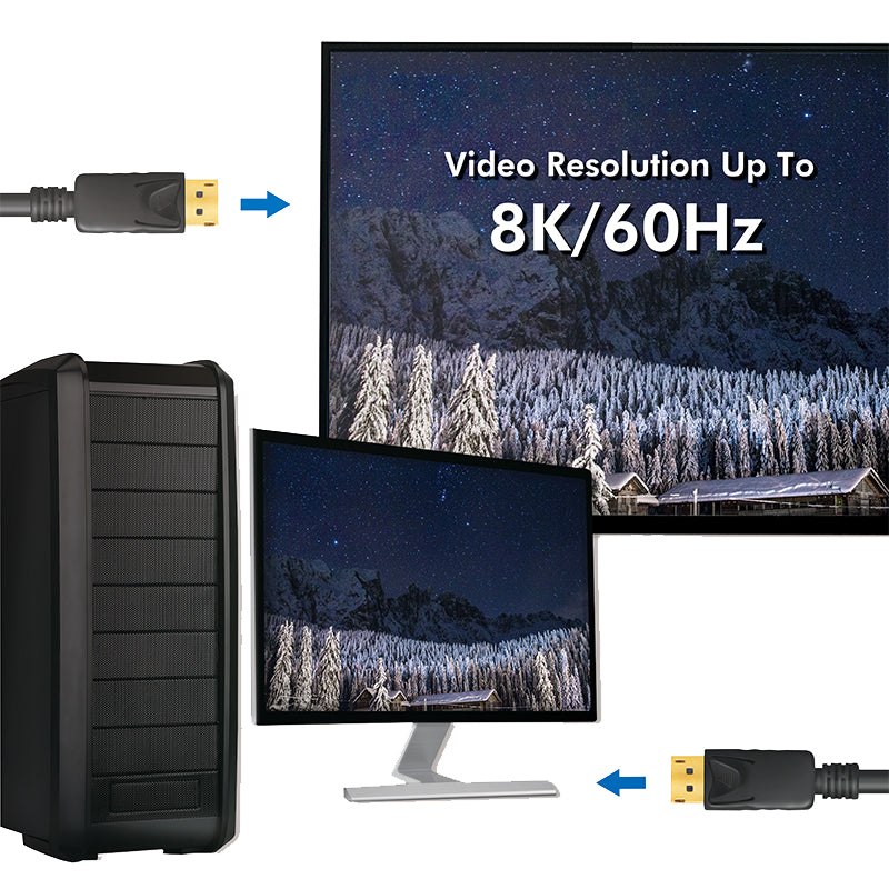 LogiLink DisplayPort 1.4 aansluitkabel, 5,0 m, zwart