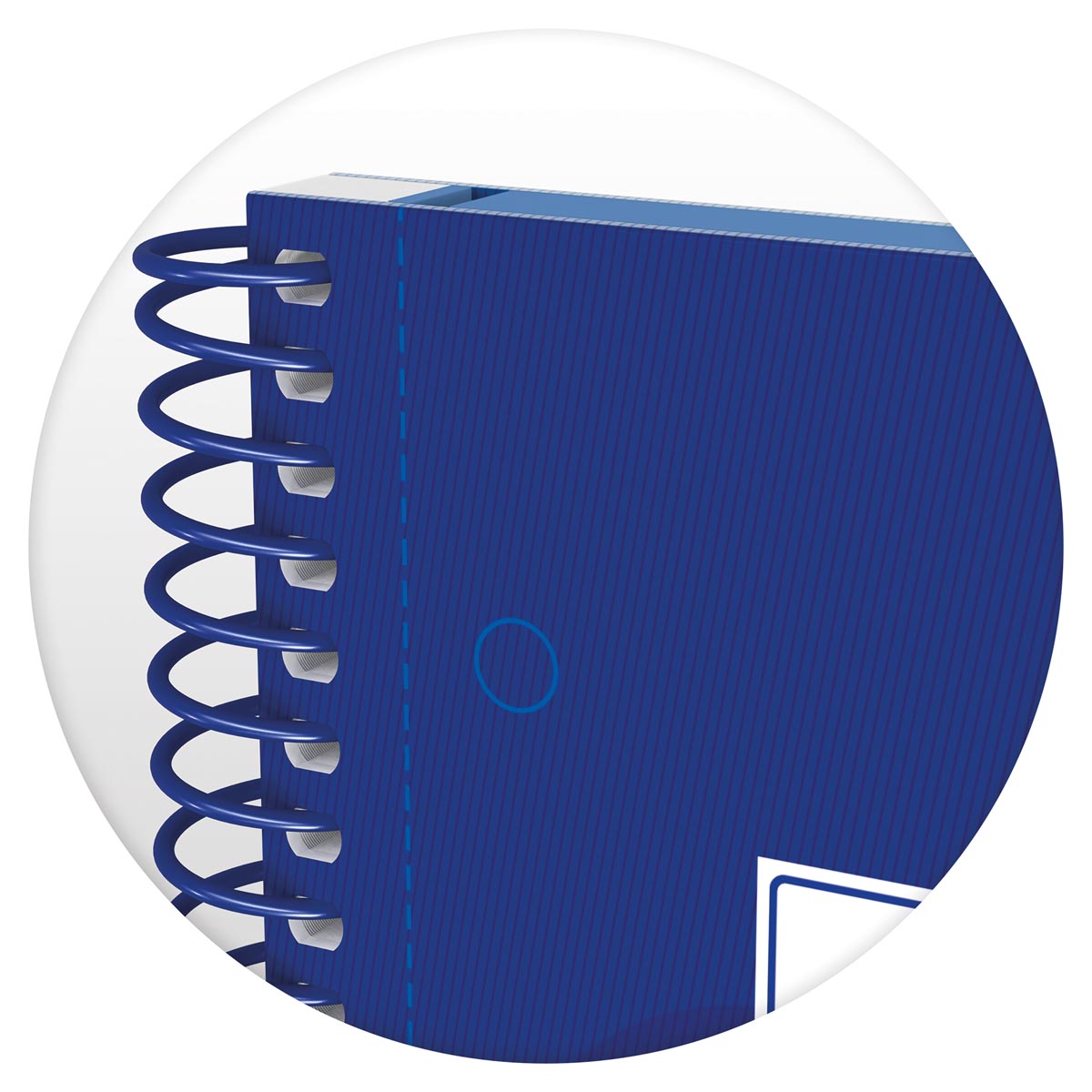Oxford School Classic Europeanbook spiraalblok, ft A4+, 160 bladzijden, geruit 5 mm, donkerblauw