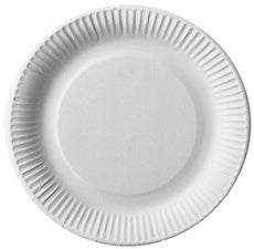 PAPSTAR papieren bord zuiver rond, 190 mm, wit, 100st.