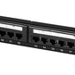 LogiLink 19 patchpaneel cat.6, 24 poorten, zwart, 1U