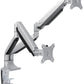 LogiLink TFT/LCD monitorarm, aluminium, 2-voudig, zilver