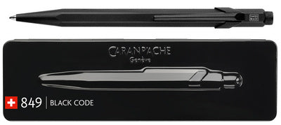 CARAN D'ACHE intrekbare biros 849 BLACK CODE, zwart