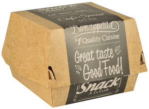PAPSTAR Burger Box puur, Afmetingen: 115 x 110 x 70 mm, groot