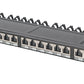 DIGITUS 19 Patch Panel Cat.6, Klasse EA, 24 poort, zwart