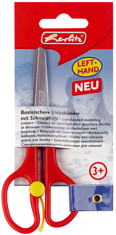 herlitz knutselschaar, met kniphulp, rond, lengte: 130 mm