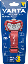 VARTA LED Hoofdlamp buitensport H20 Pro, rood/grijs