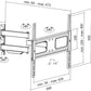 LogiLink TV muurbeugel Full Motion, voor 96,98 - 177,8 cm