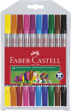 FABER-CASTELL dubbele vezeltip pennen, set van 20