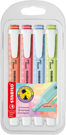 STABILO Tekstmarker schommel cool Pastel Editie, 4er PET-Etui
