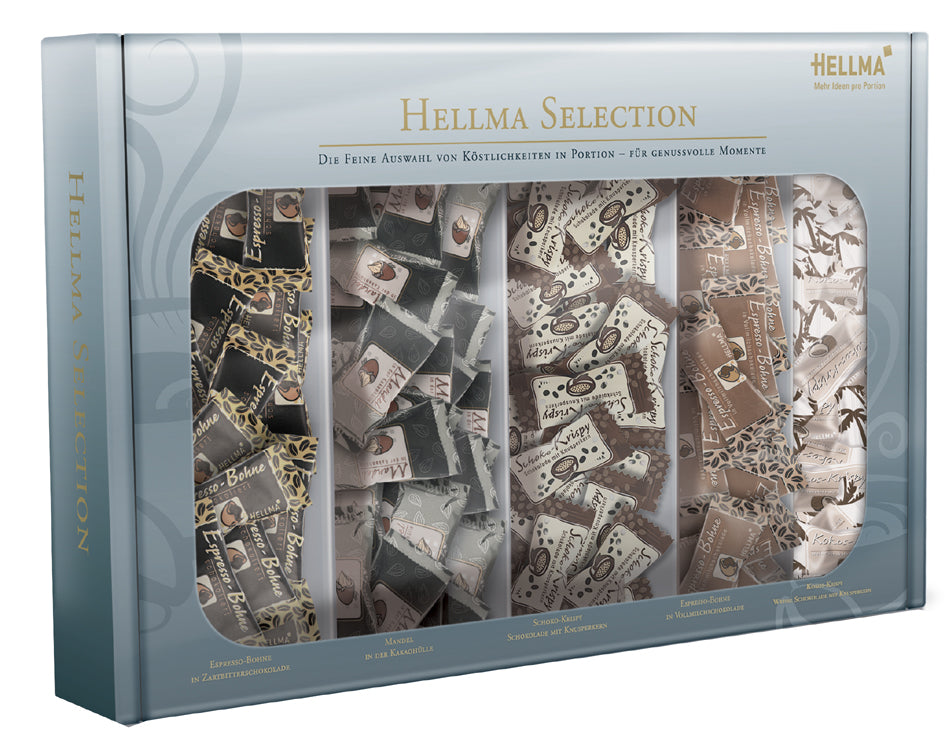 HELLMA Selection Box, inhoud: 200 stuks van 1,43 g elk in een doosje