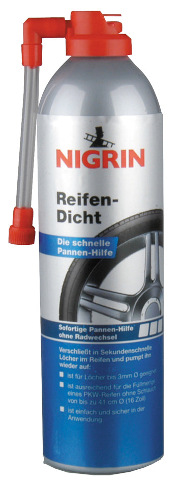 NIGRIN Tyre Seal, onmiddellijke reparatie van lekke banden, 500 ml